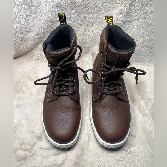 Dr Martens Rigal Leather Mid Boots AirWair Brown Womens US size 6 - Picture 3 of 8